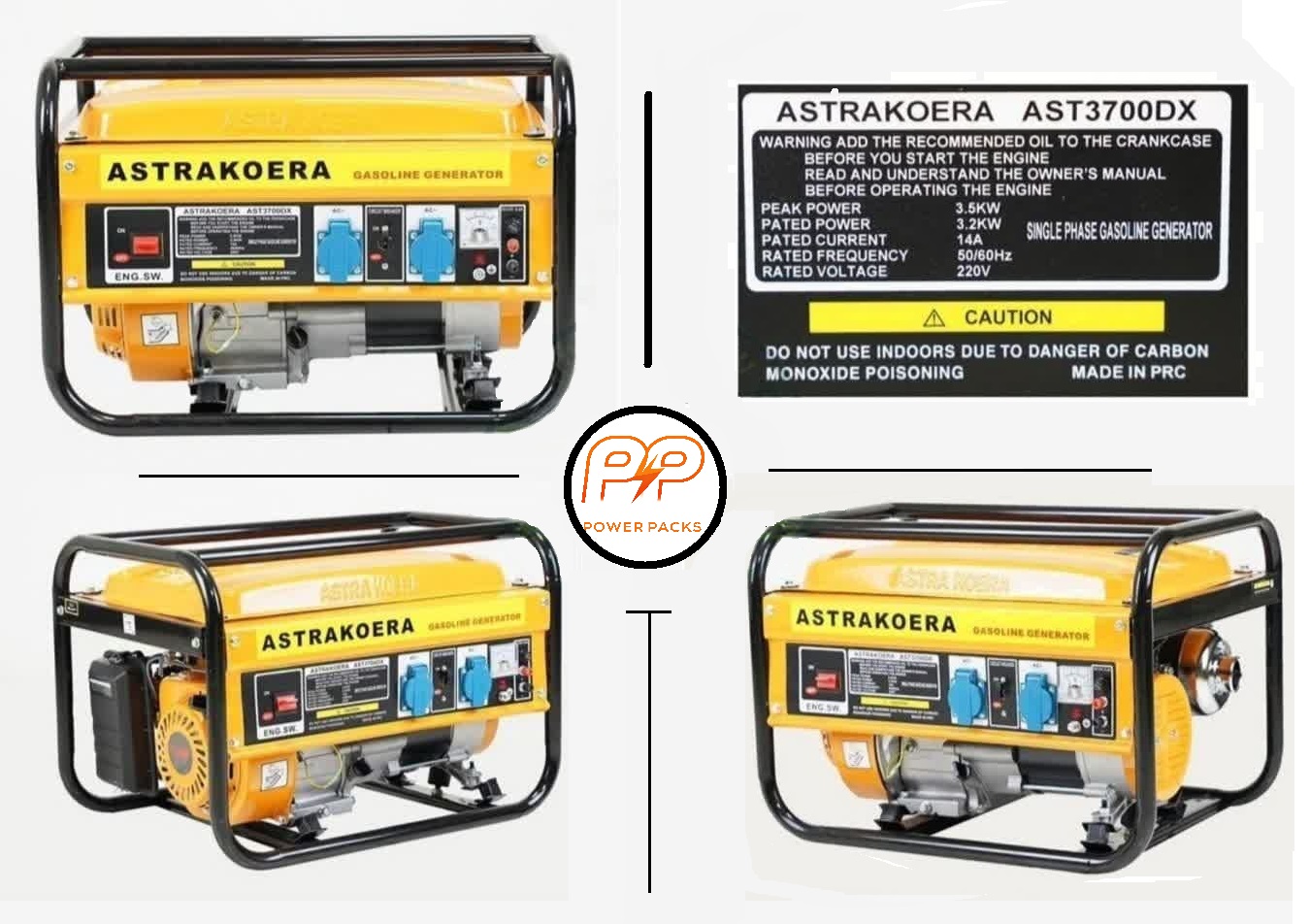 astra korea generator ast 3700